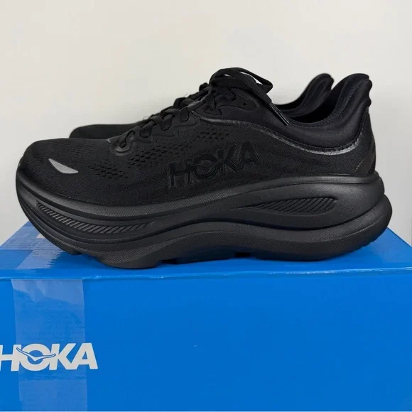 Size 9.5 - Hoka One One HOKA Bondi 9 Triple Black - Picture 2 of 9